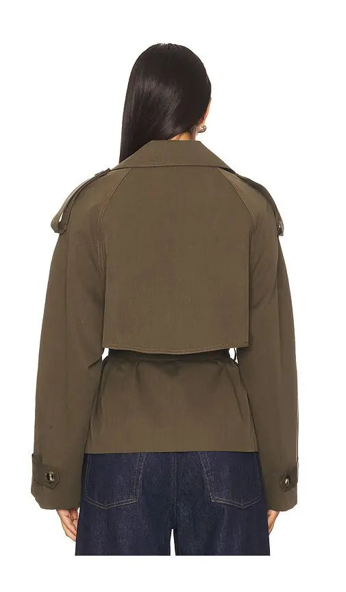 Eleanor Cropped Trench