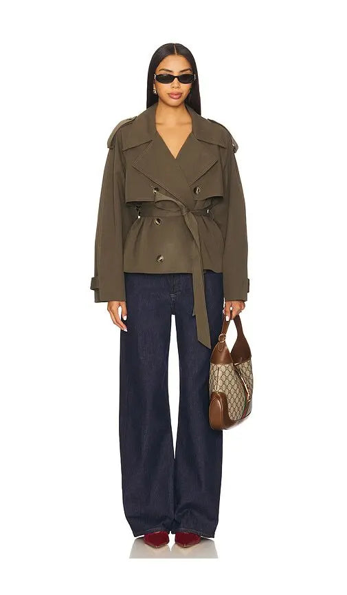 Eleanor Cropped Trench