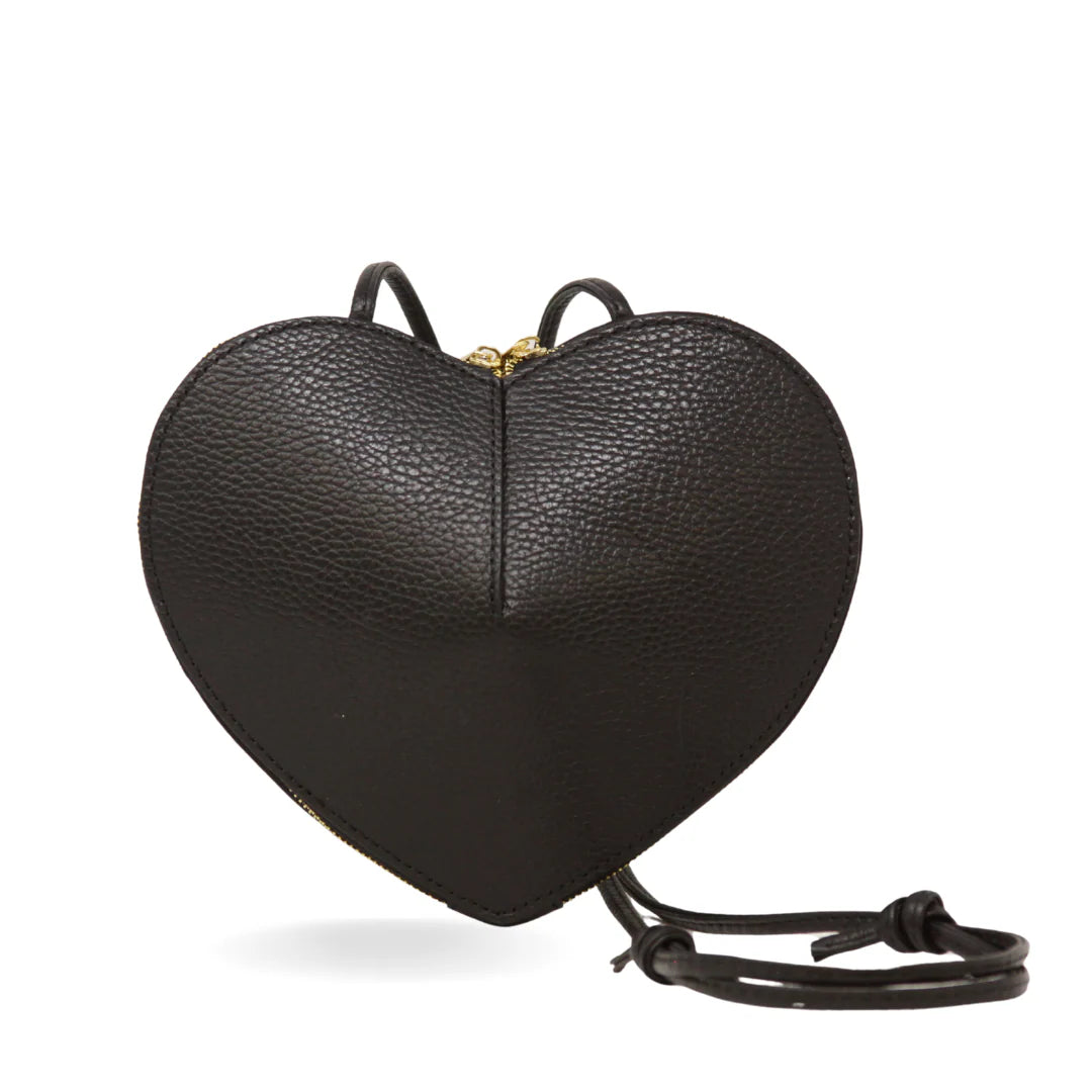Gabby Italian Leather Heart Handbag