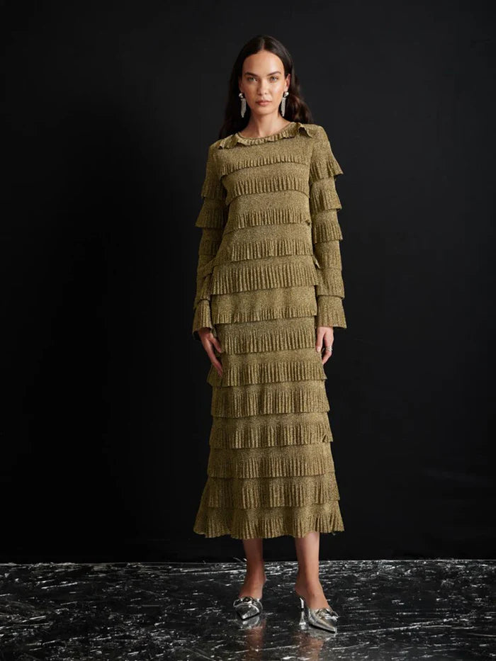 Keily Fuffled Midi Dress