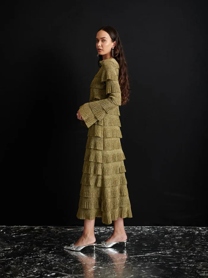 Keily Fuffled Midi Dress