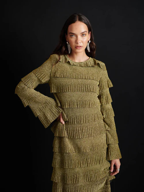 Keily Fuffled Midi Dress