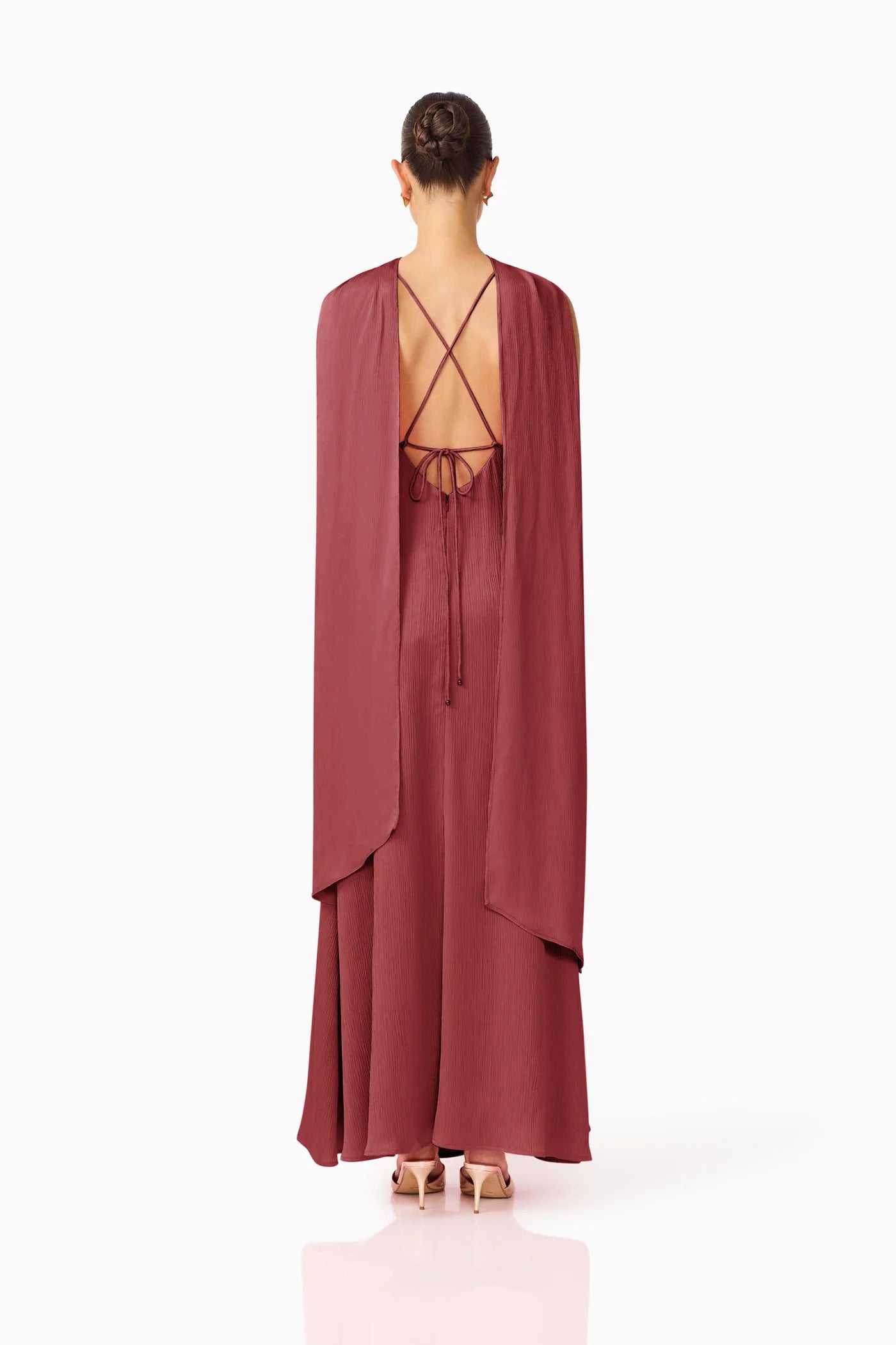 Calista Neck Scarf Gown