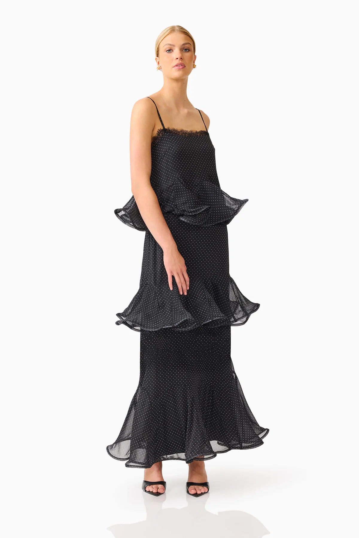 Bellini Square Neck Maxi Dress