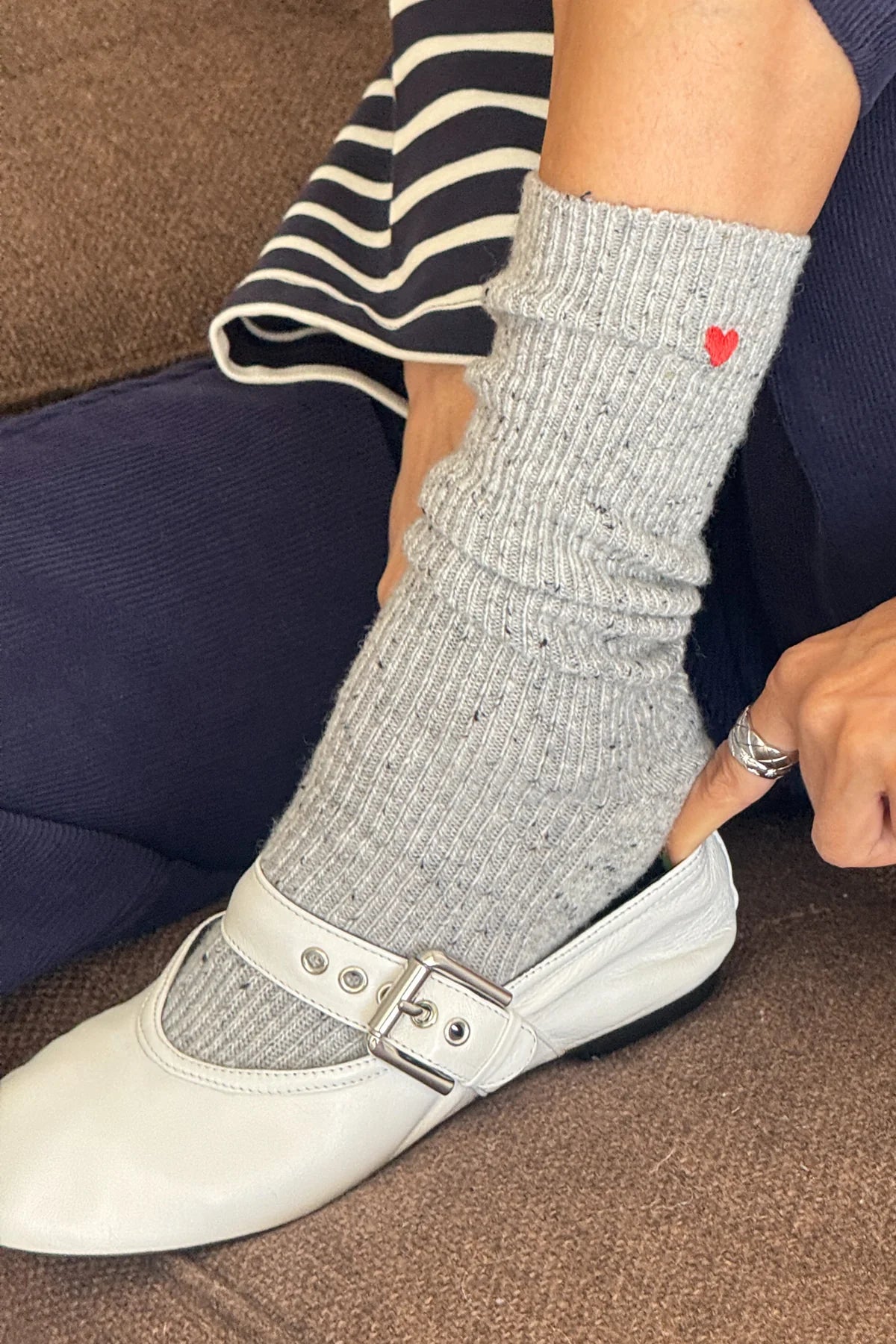 Embroidered Snow Socks