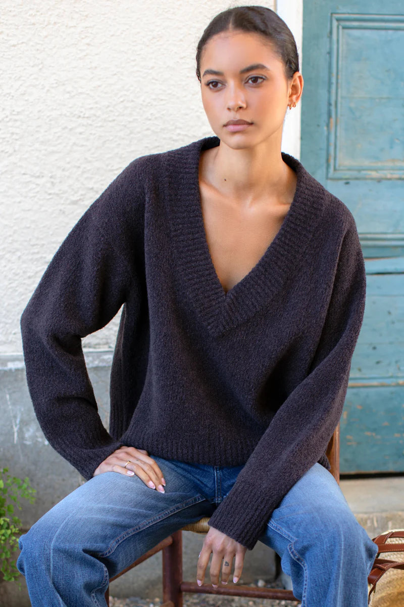 Boxy V Neck Sweater