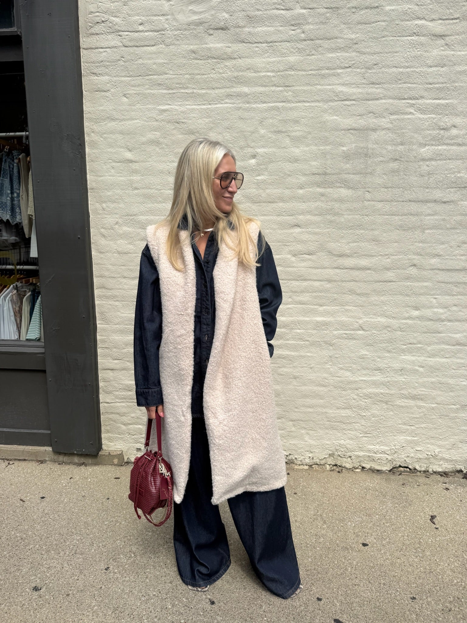 Julian Long Sherpa Vest