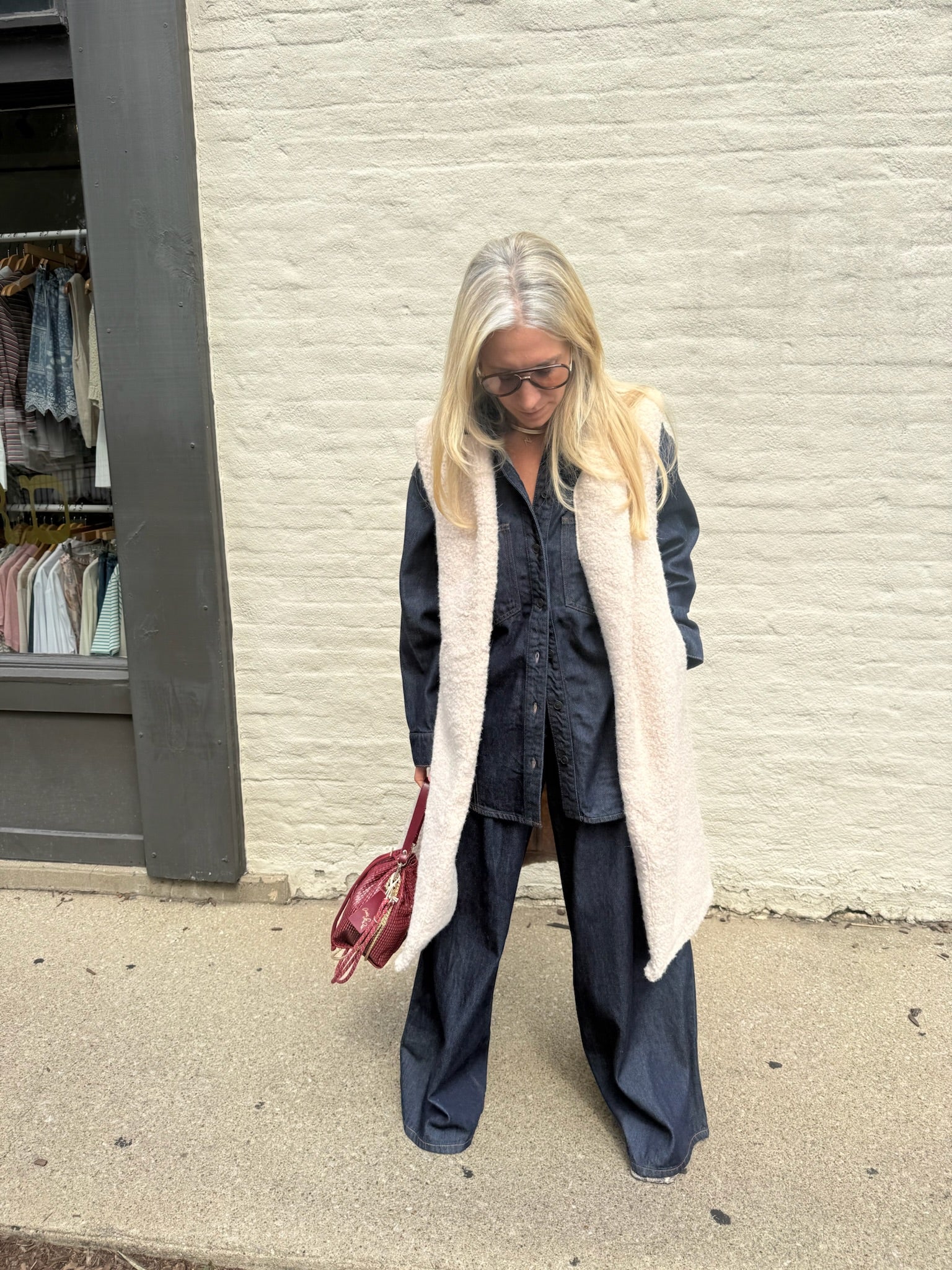 Julian Long Sherpa Vest