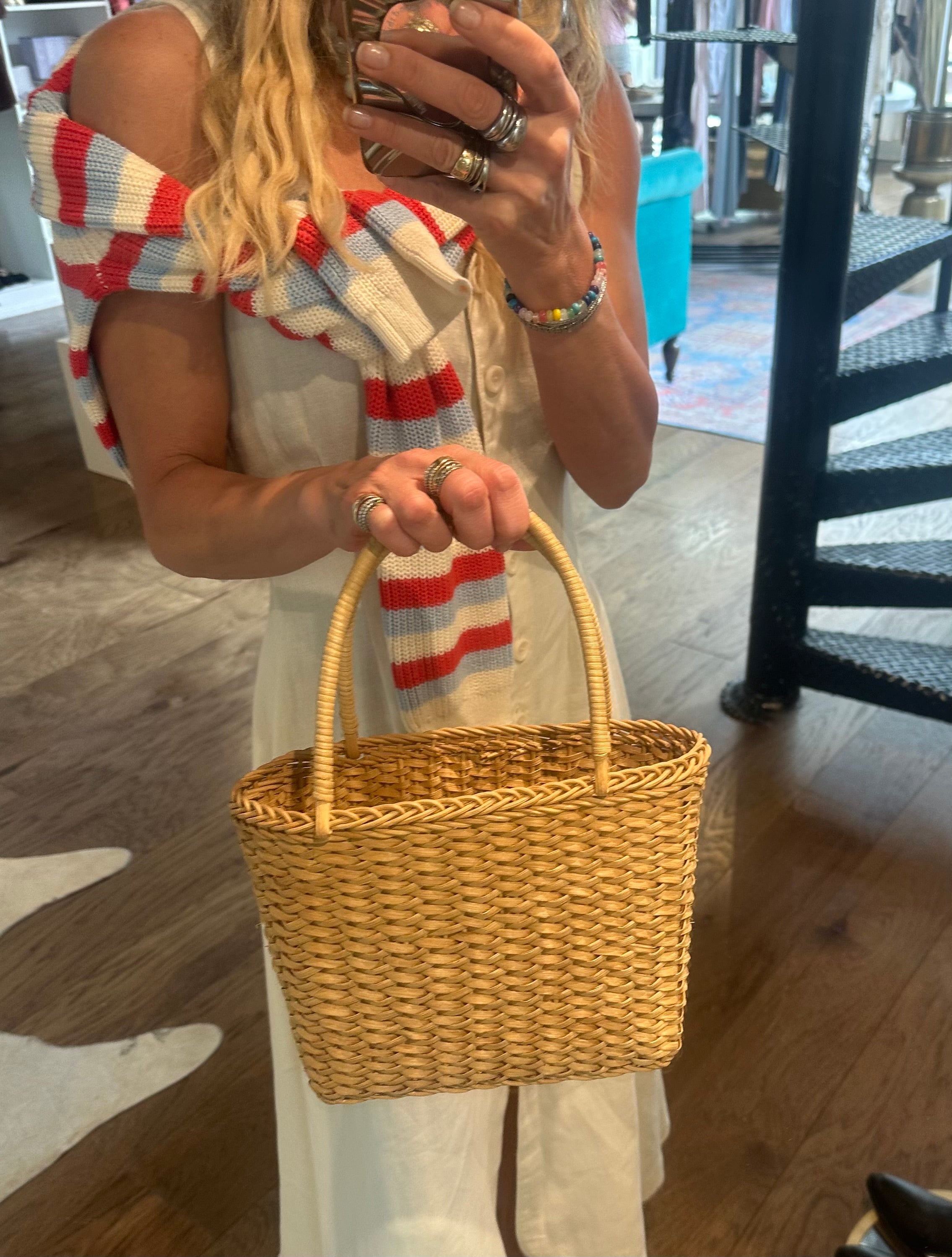 Gabby Vintage Woven Handbag
