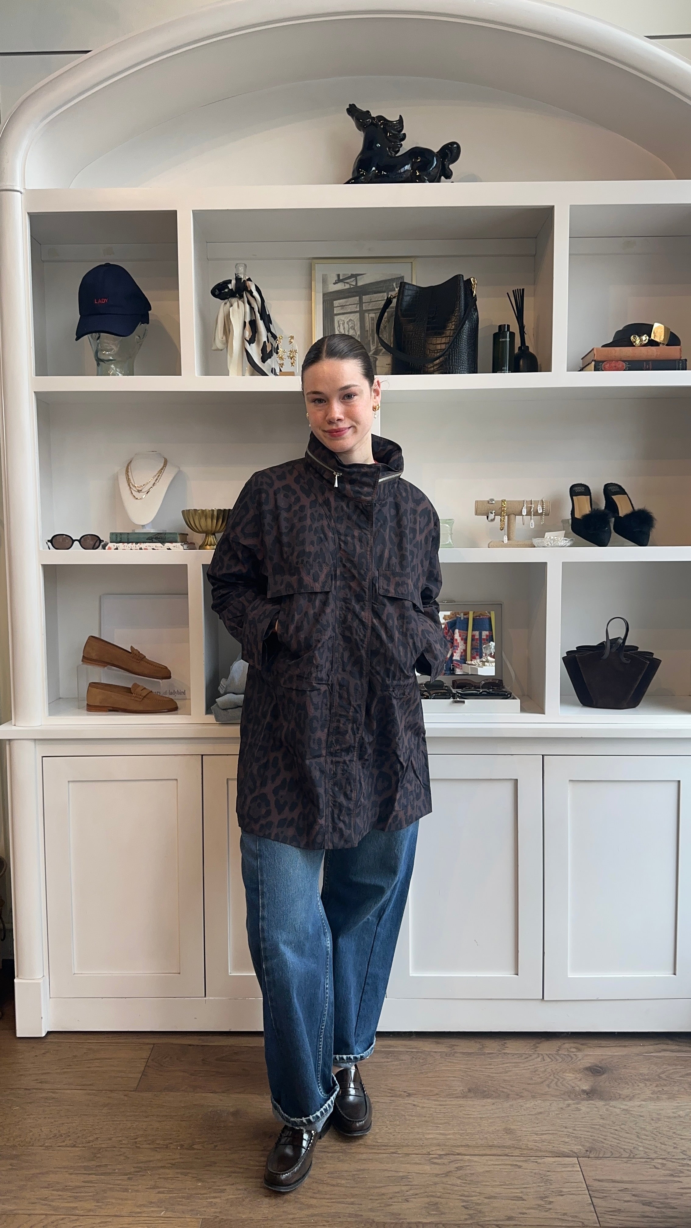 Bea Leopard Rain Jacket