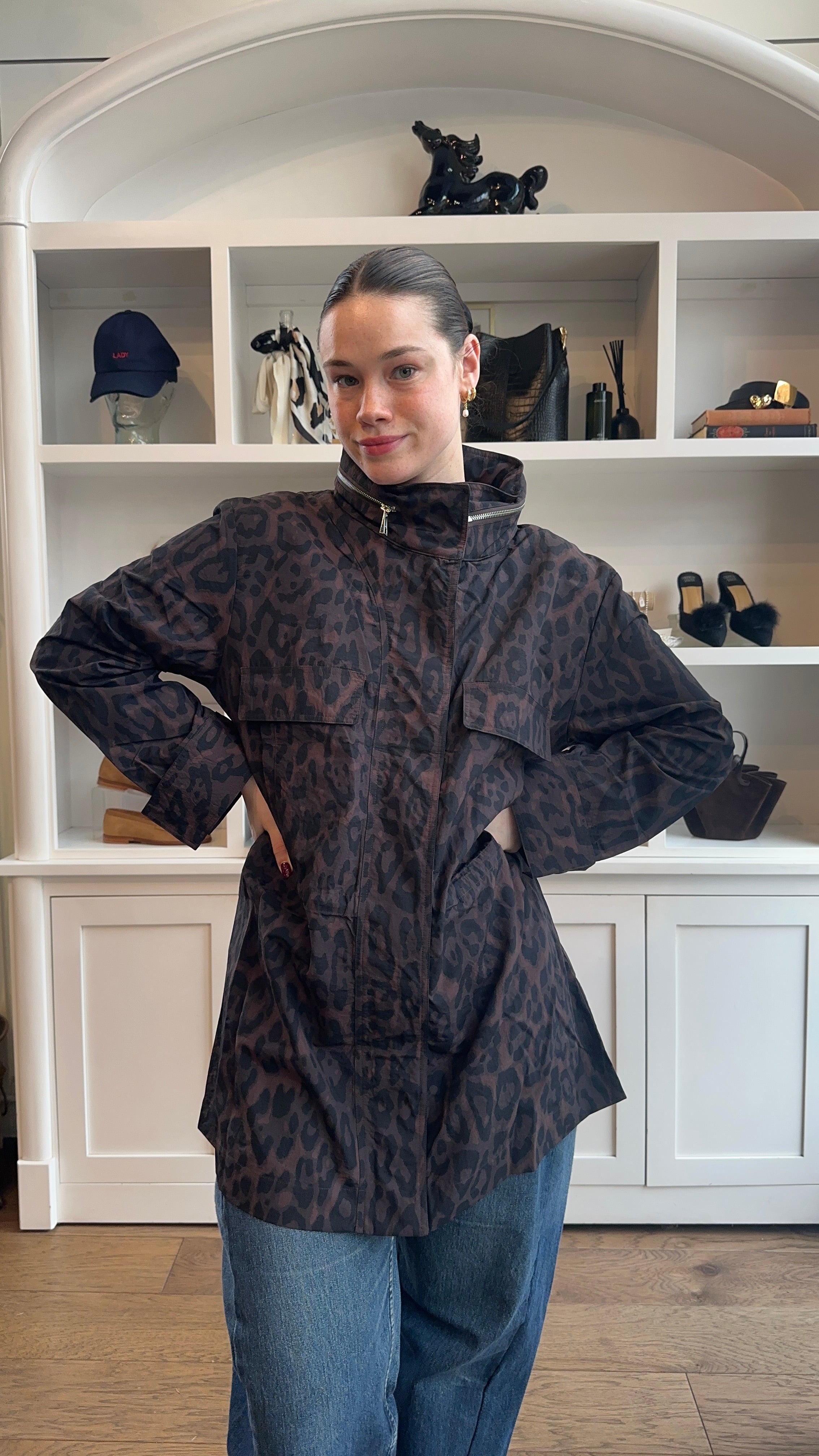 Bea Leopard Rain Jacket