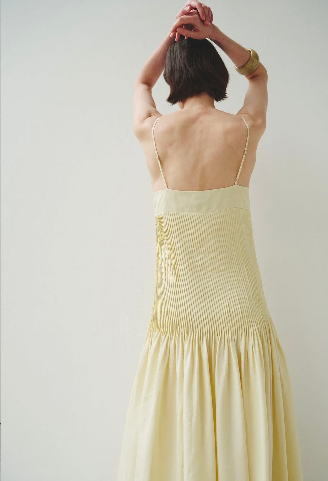 Fleursonne Pintucked Midi Dress