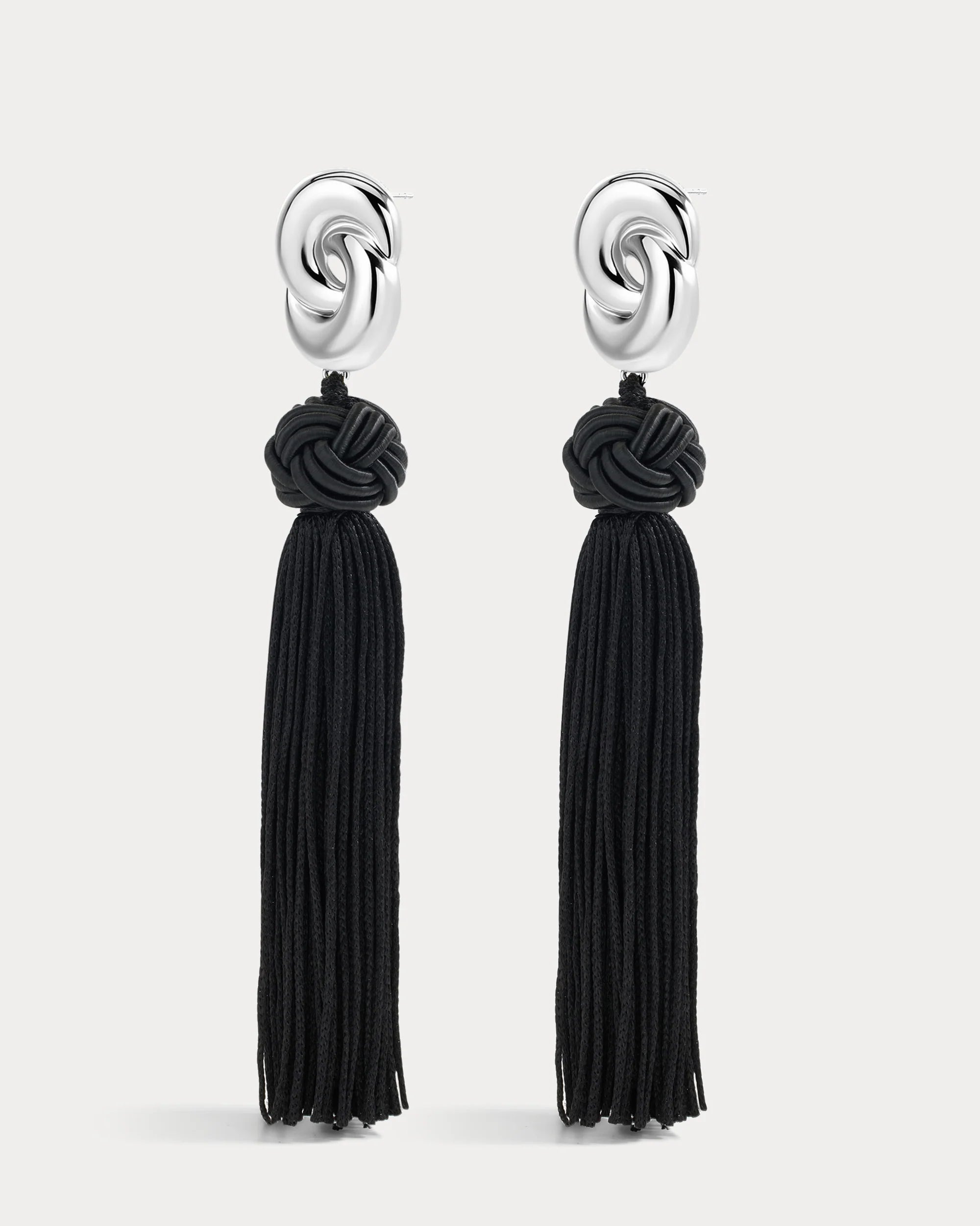 Solstice Knot Tassle Earrings
