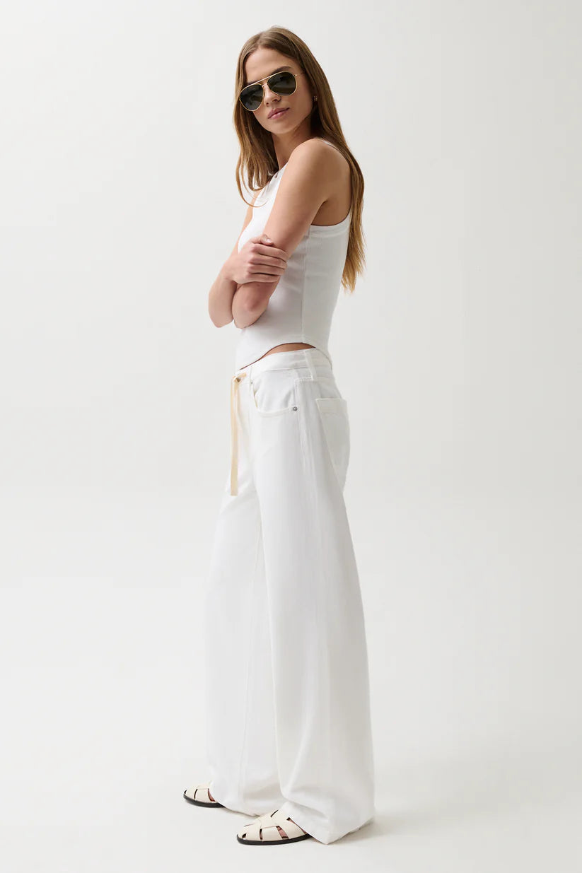 Jadyn Mid Rise Drawstring Jean
