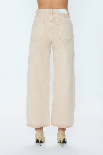 Tate High Rise Bowed Wide Leg Crop