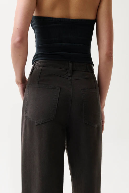 Sydney High Rise Bowed Linen Wide Leg