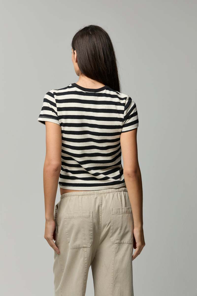 Rylee Stripe SS Baby Tee
