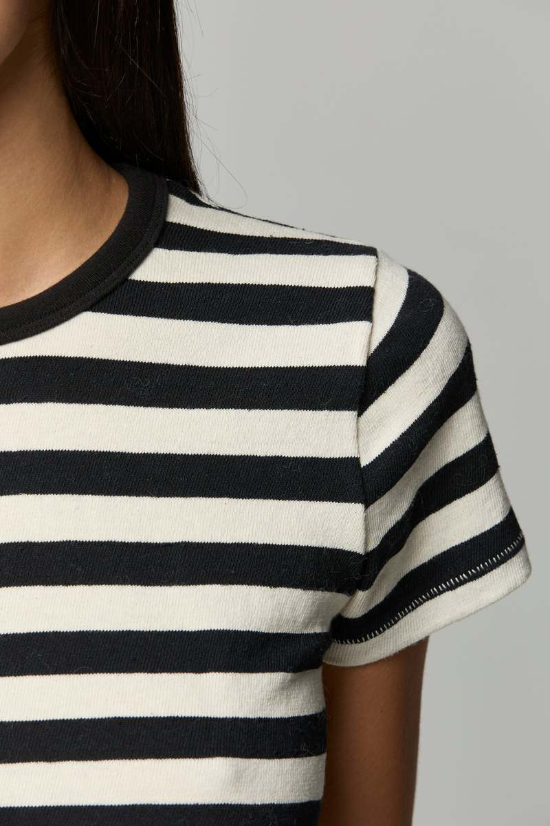 Rylee Stripe SS Baby Tee