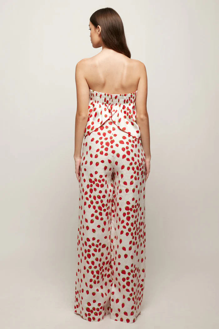 Pleated Wide Leg Pant