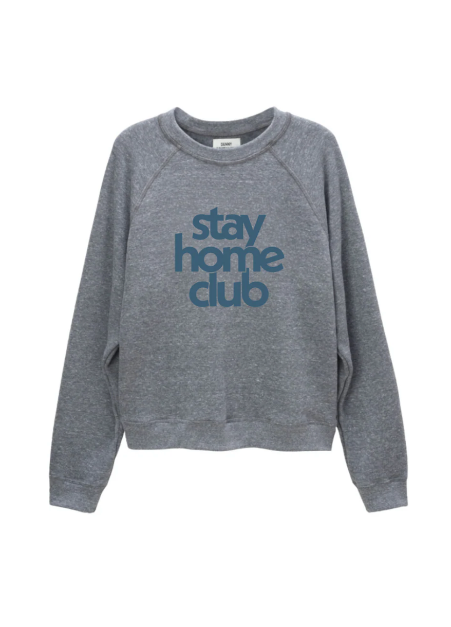 Raglan Crew Stay Home Club Sweatshirt