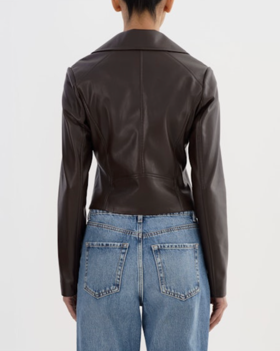 Pascale Faux Leather Jacket