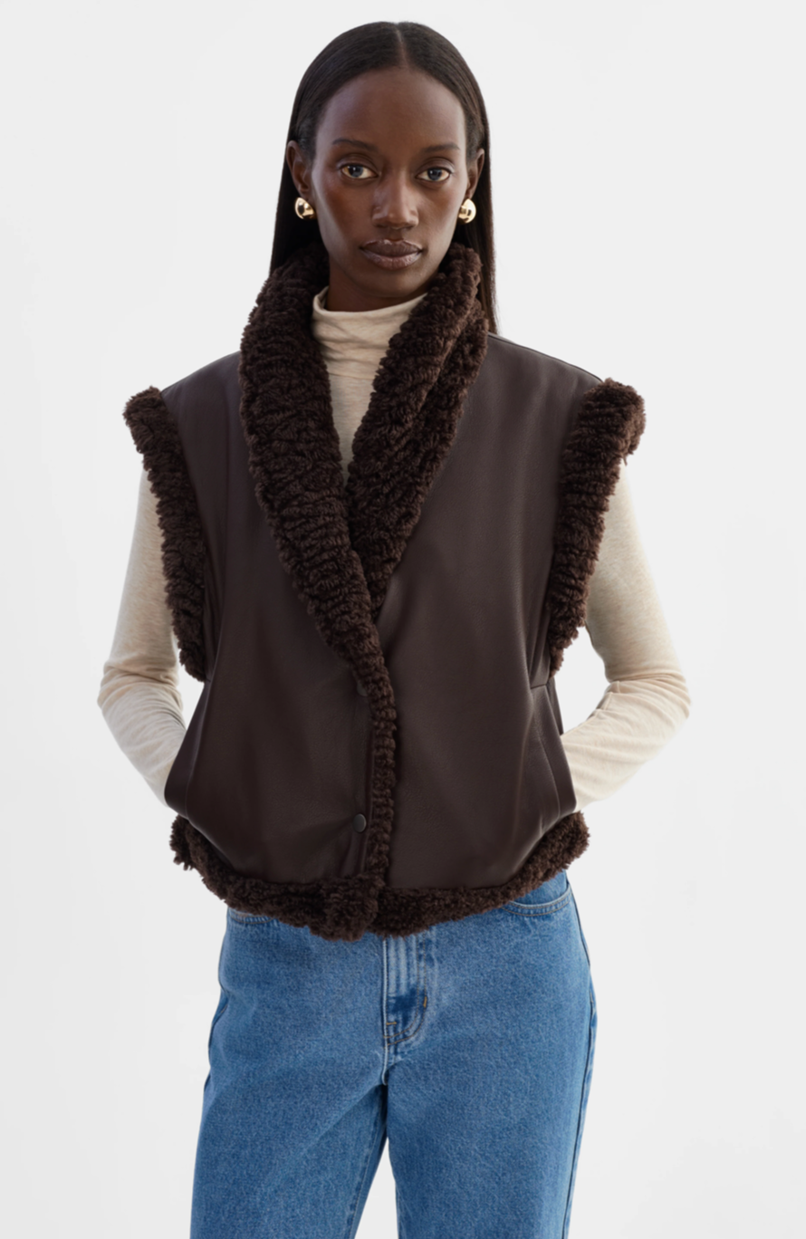 Dua Reversible Faux Fur Vest