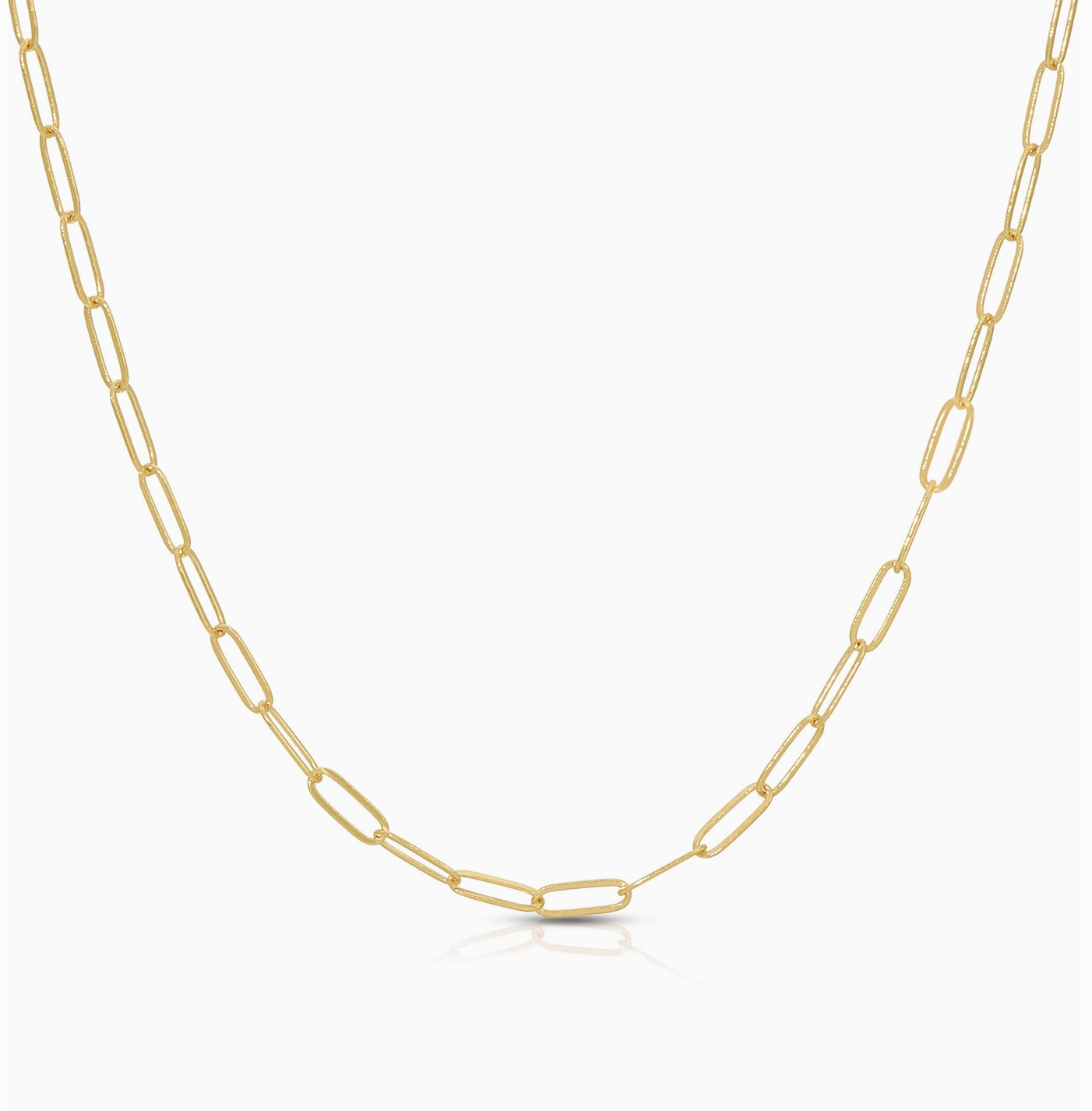 Small Flat Link Necklace