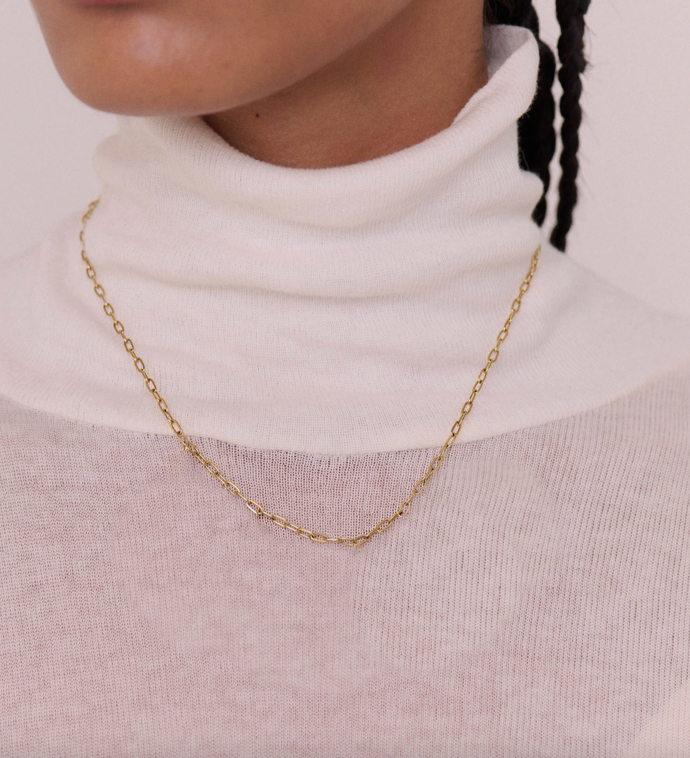 Small Flat Link Necklace