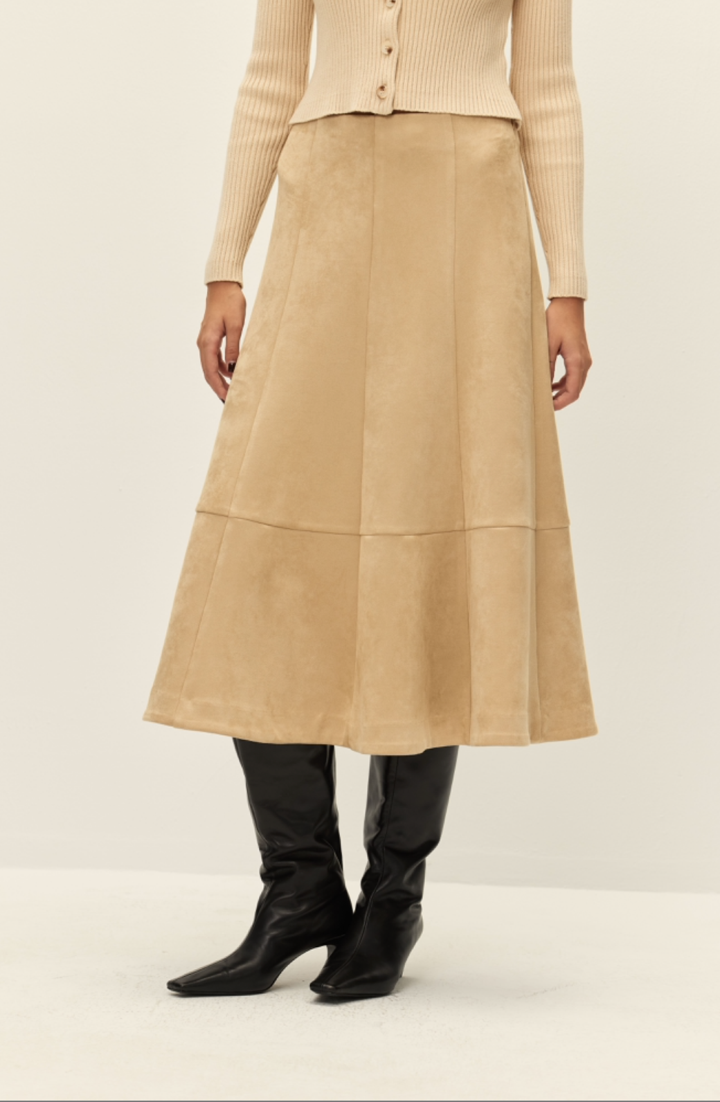 Luke Vegan Suede Skirt