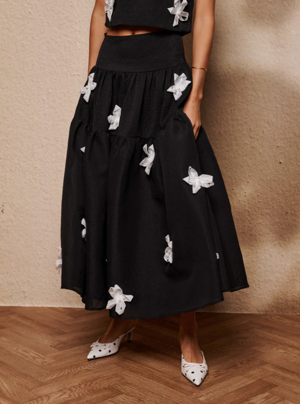 Glow Flora Midi Skirt