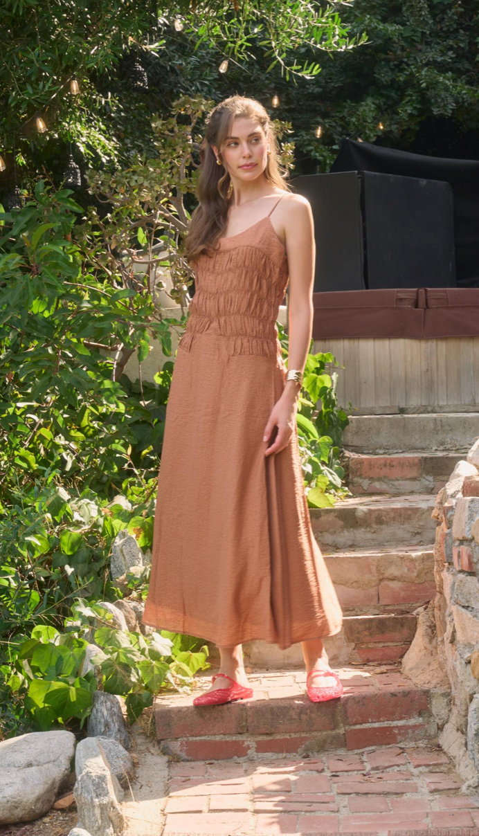 Spaghetti Strap Midi Dress