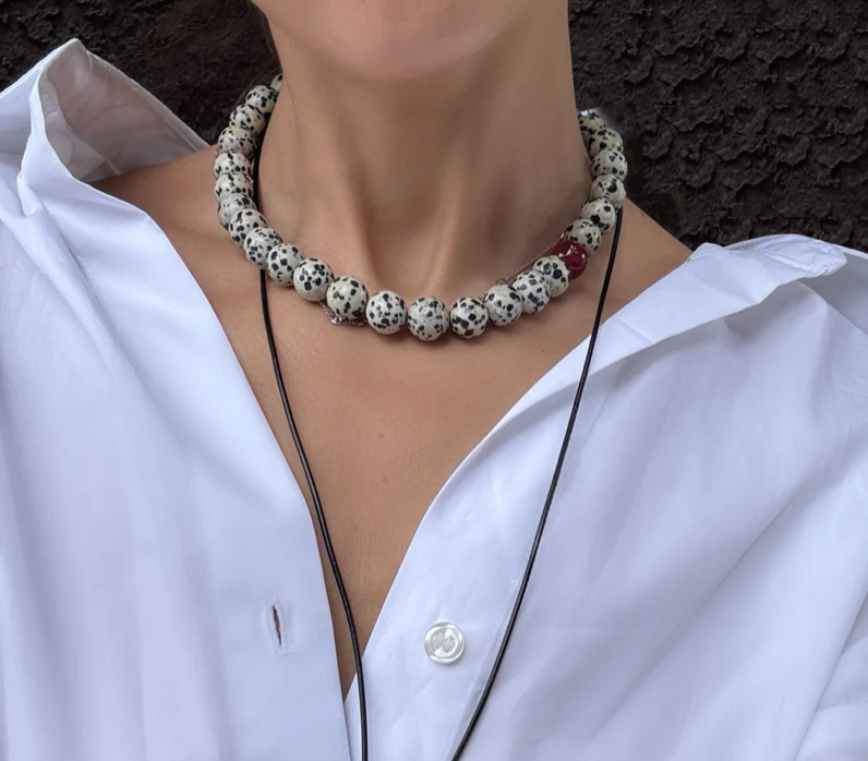Poppy Dalmation Necklace