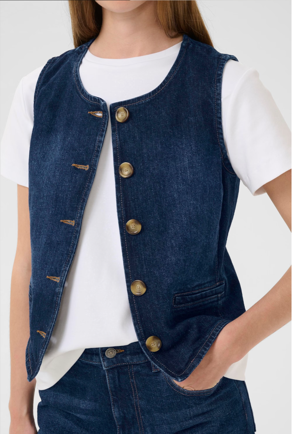 NanalW Denim Waistcoat