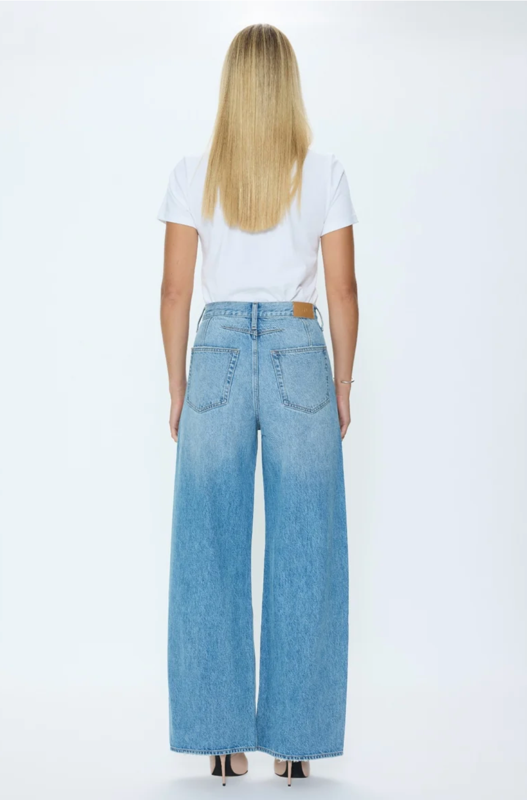 Sydney High Rise Bowed Linen Wide Leg