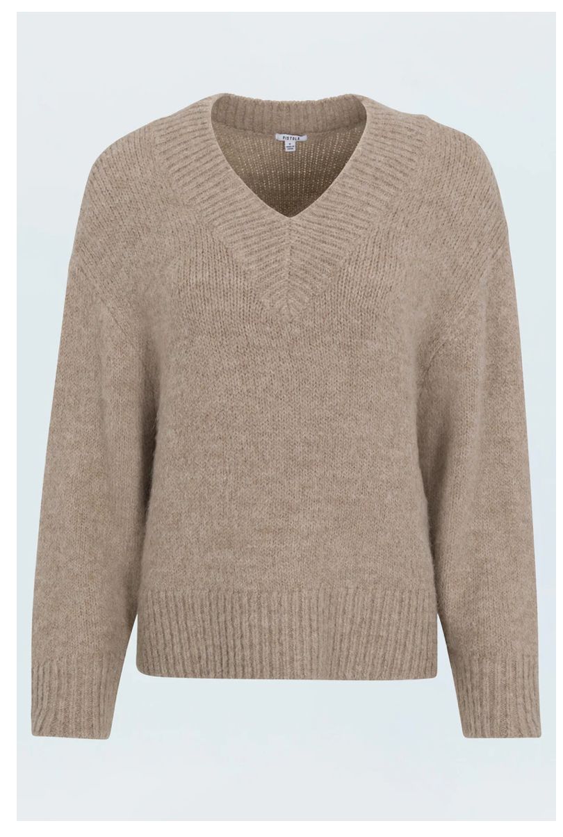 Talia Chunky V-neck Sweater