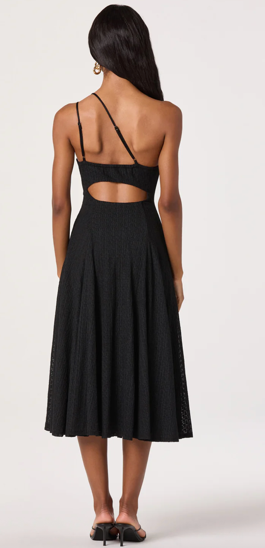 Nola One-Shoulder Knit Midi Dress