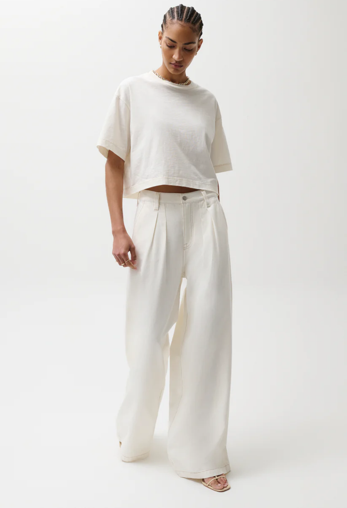 Delphine Pleated Wide Leg