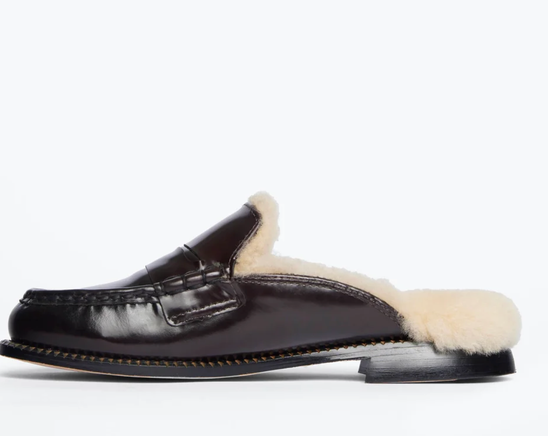 Temi Shearling Penny Loafer