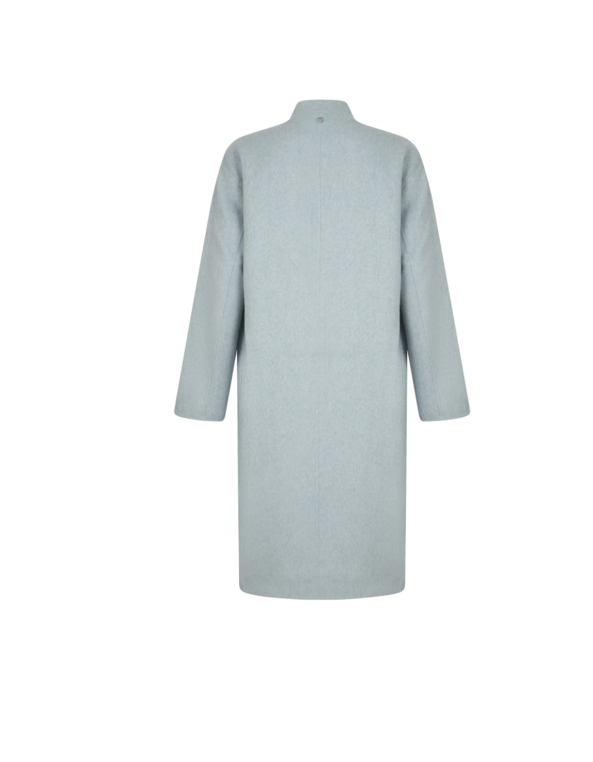 Asymmetric Coat with Fringe