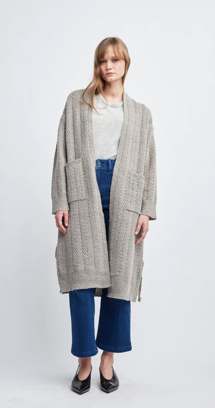 River Herringbone Duster