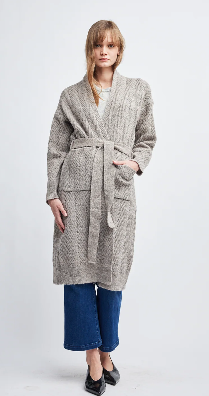 River Herringbone Duster
