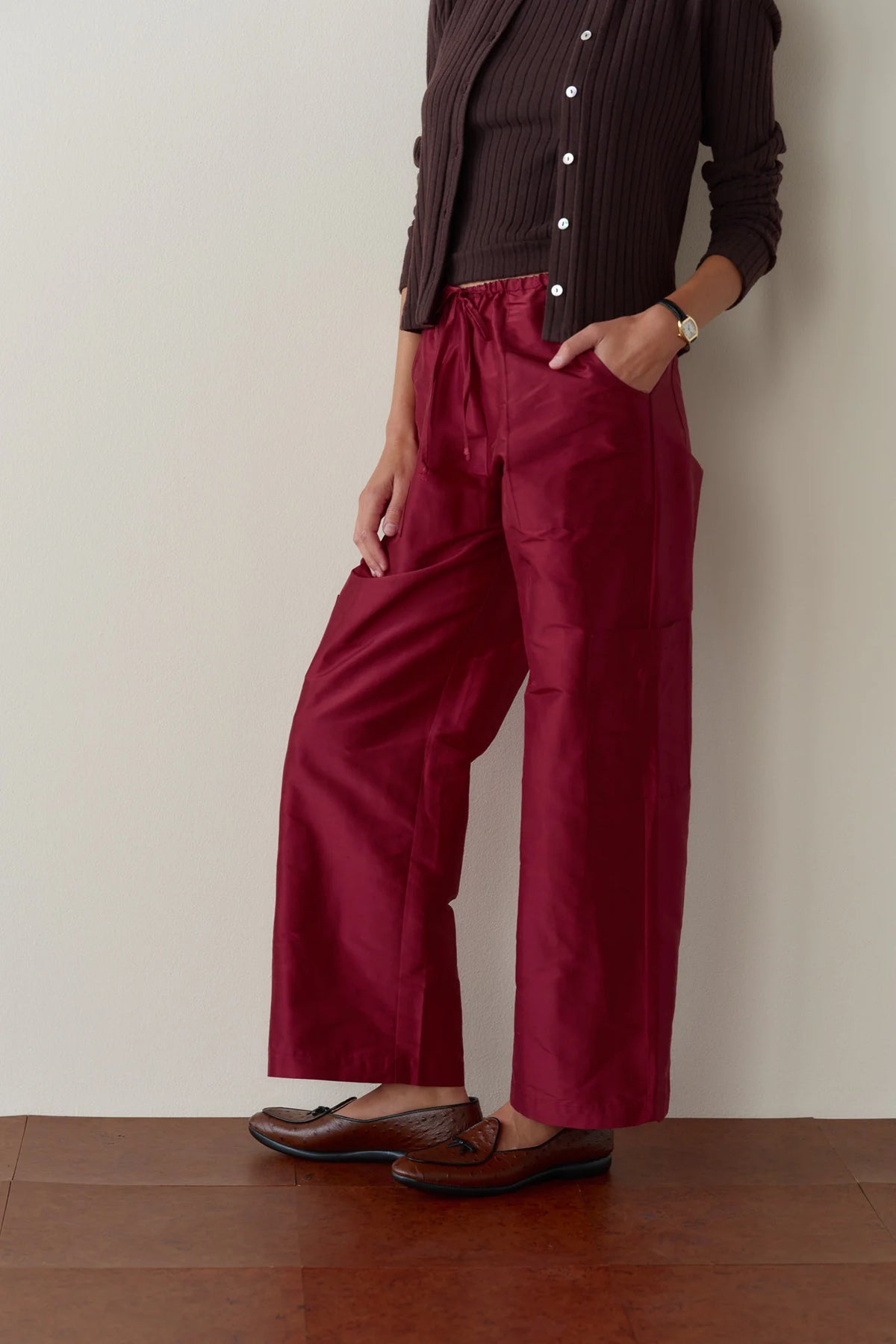 Sik Taffeta Cargo Pant