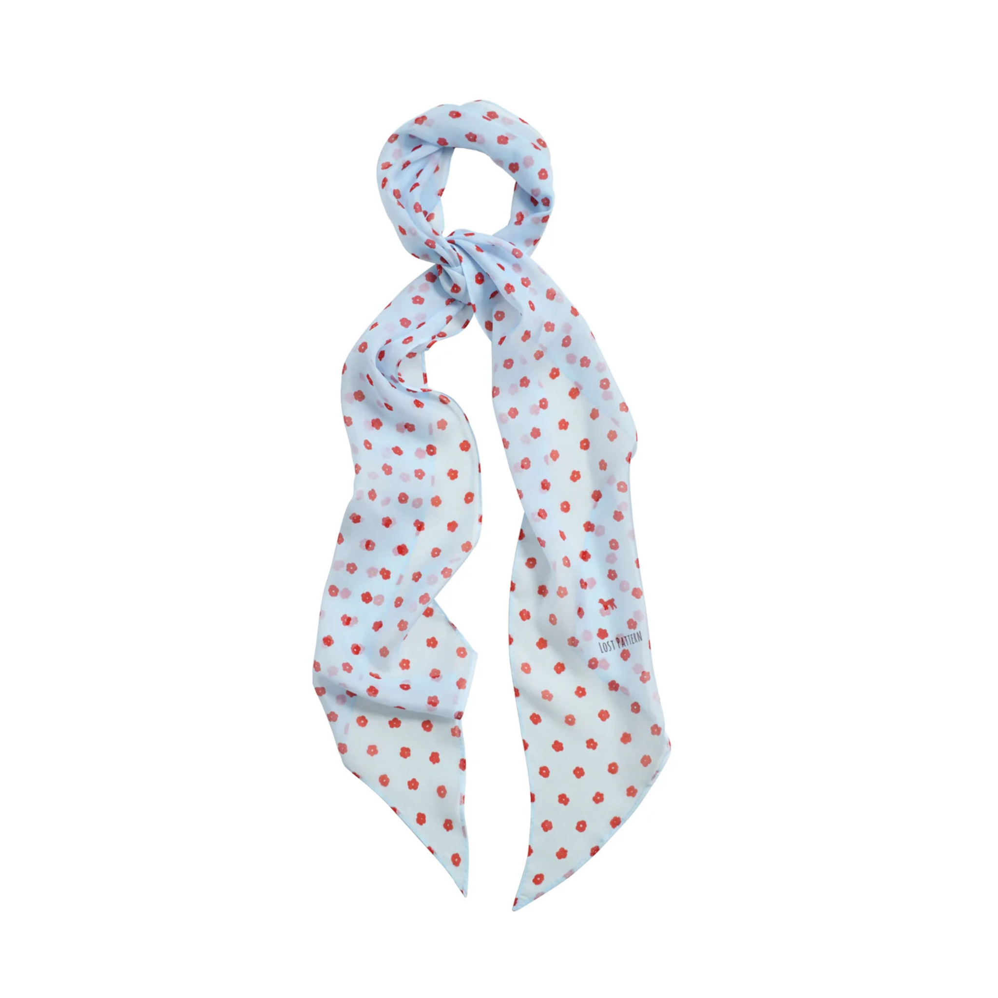 Lost Pattern Chiffon Neck Scarf