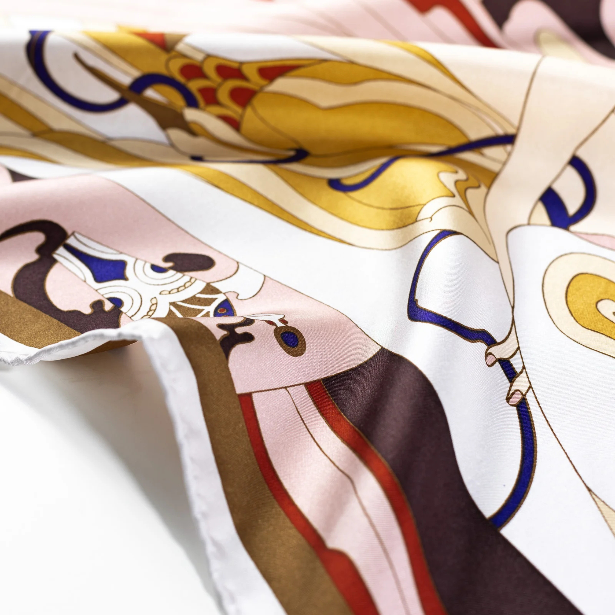 Linear Language Silk Bandana Scarf
