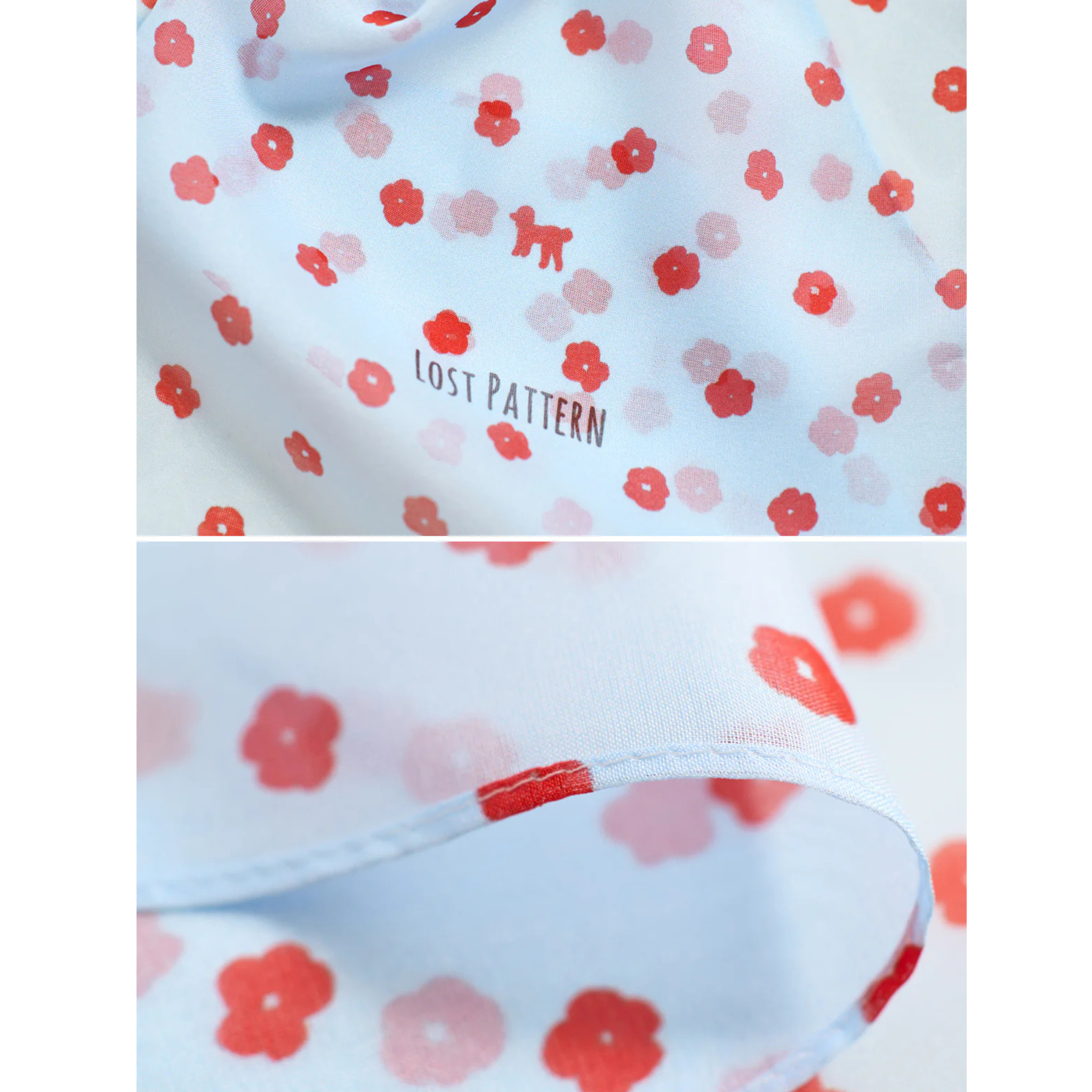 Lost Pattern Chiffon Neck Scarf