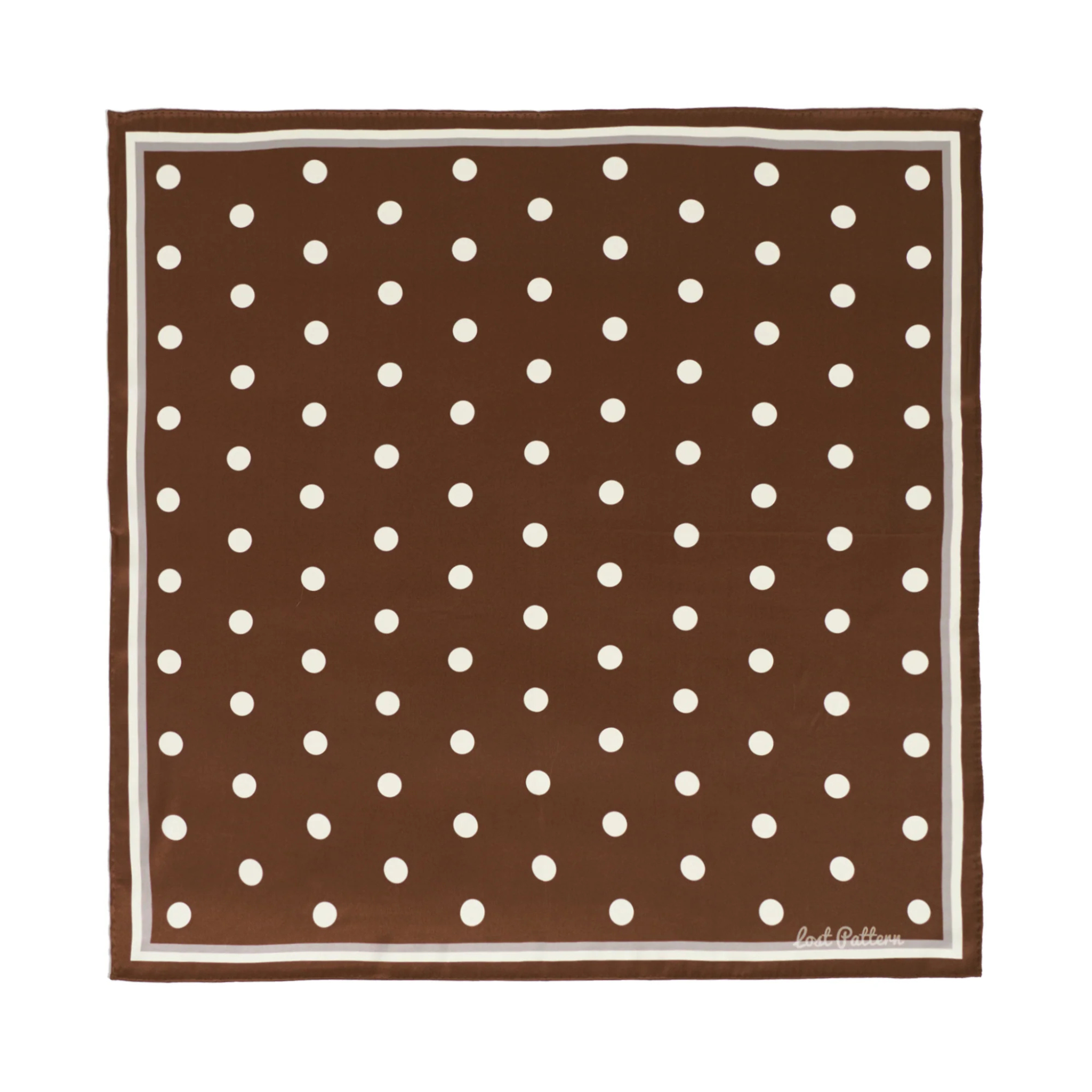 Retro Polka Silk Bandana Scarf