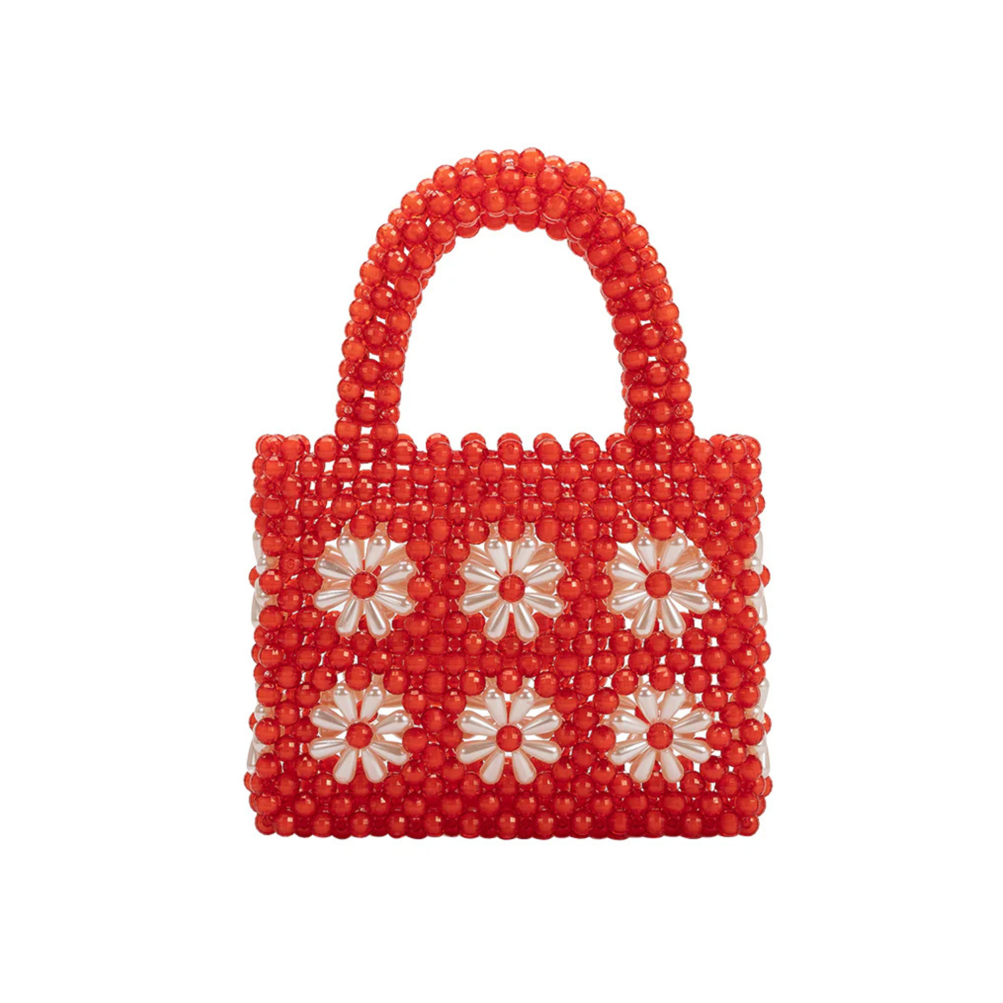 Selena Beaded Top Handle Bag