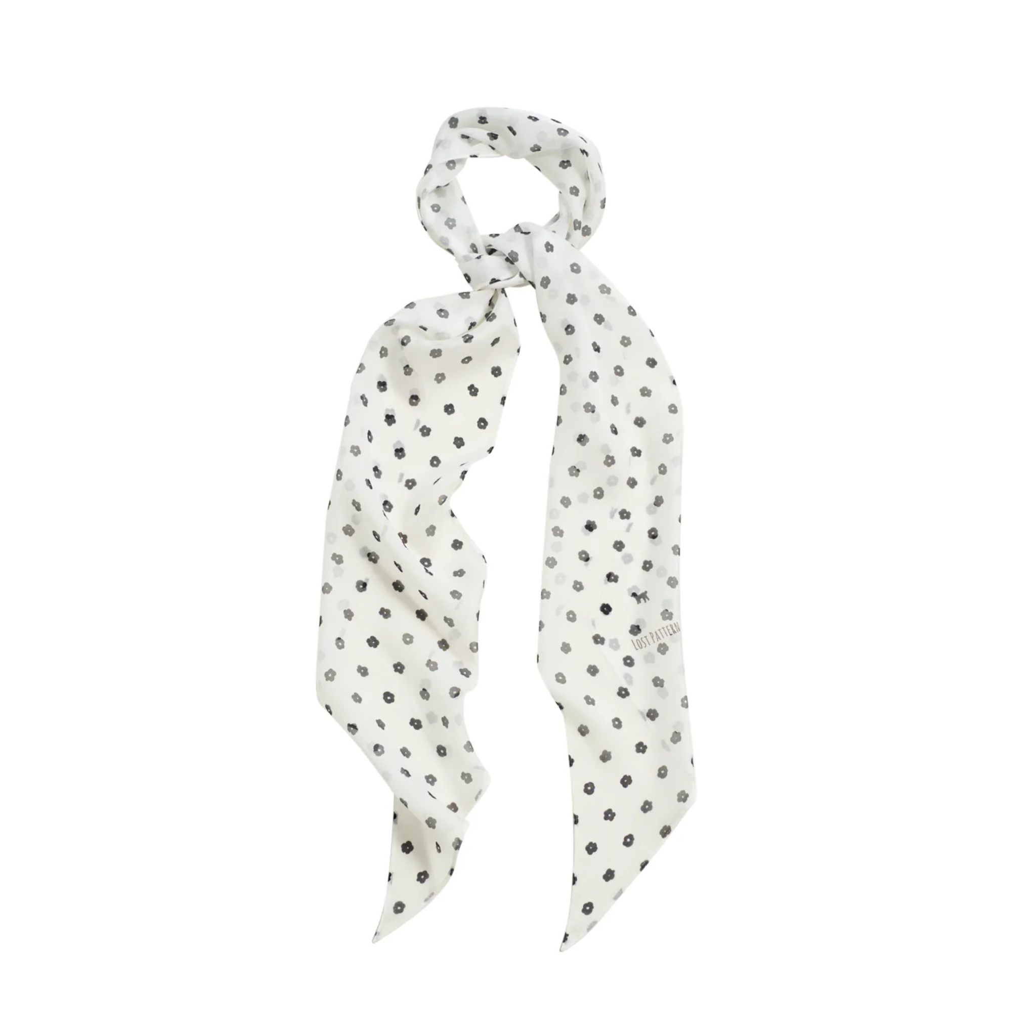 Lost Pattern Chiffon Neck Scarf