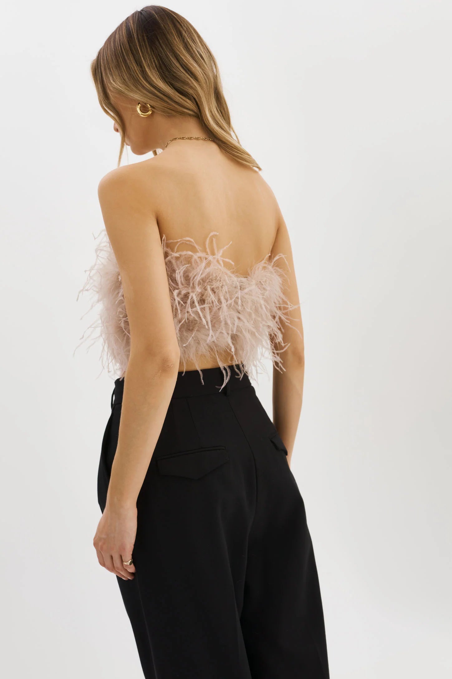 Zaina Feather Bustier