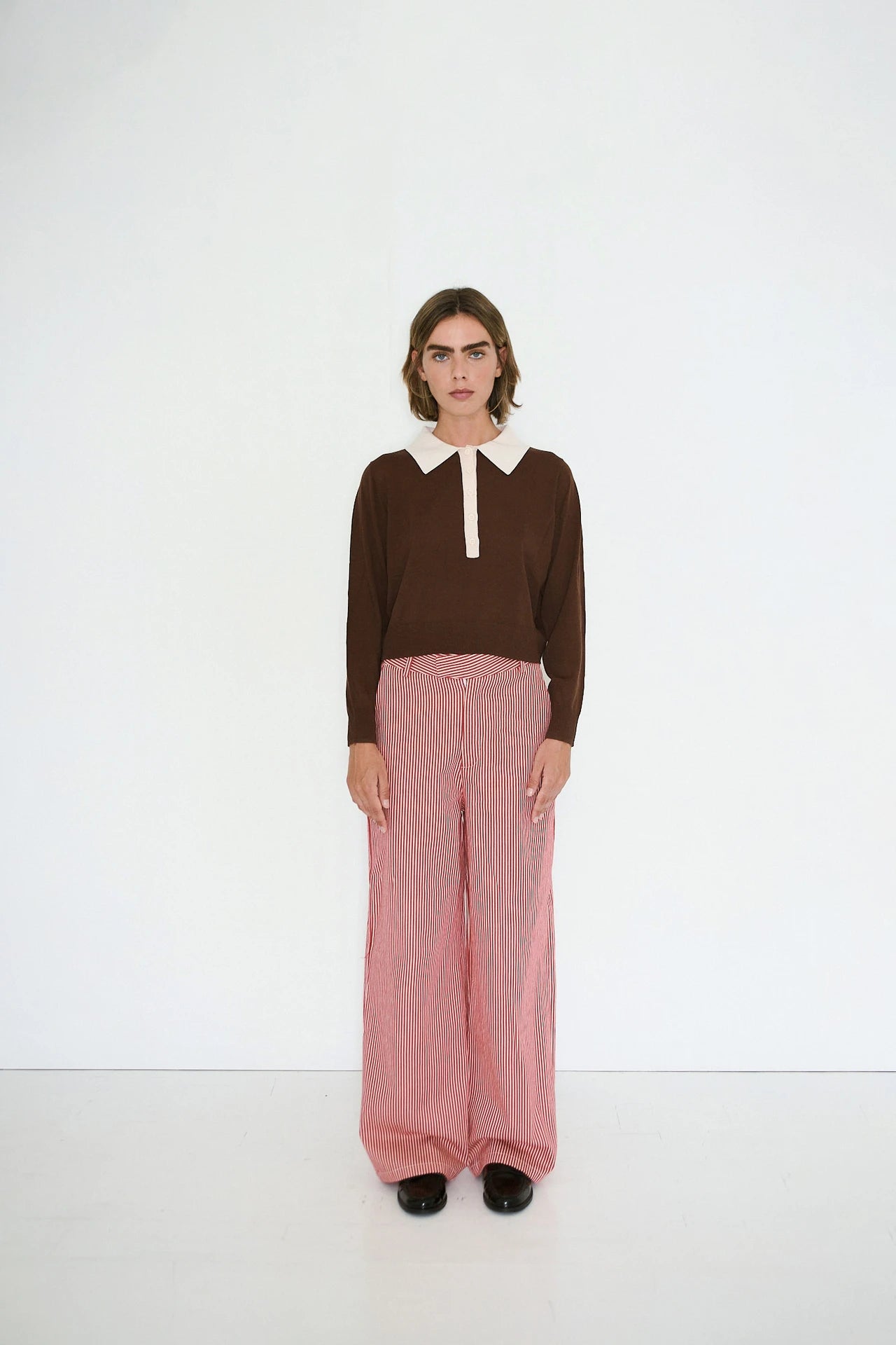 Twill Striped Trouser